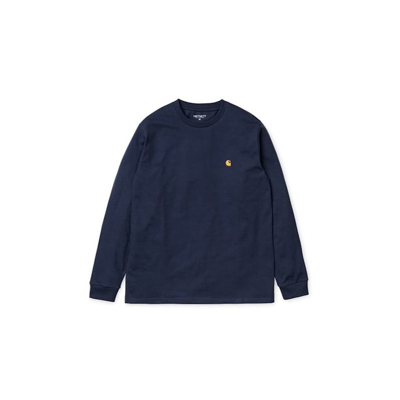 T-shirt CARHARTT WIP Chase Dark Navy Gold