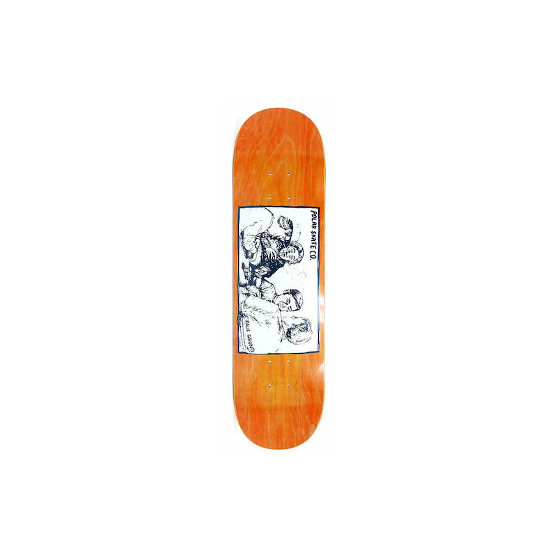 Skateboard POLAR Cold Streak Grund Orange 8,25
