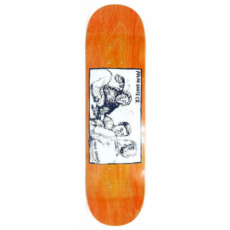 Skateboard POLAR Cold Streak Grund Orange 8,25