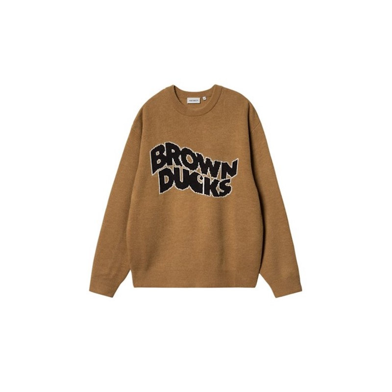 Pull CARHARTT WIP Brown Ducks Brown Pull CARHARTT WIP Brown Ducks Brown