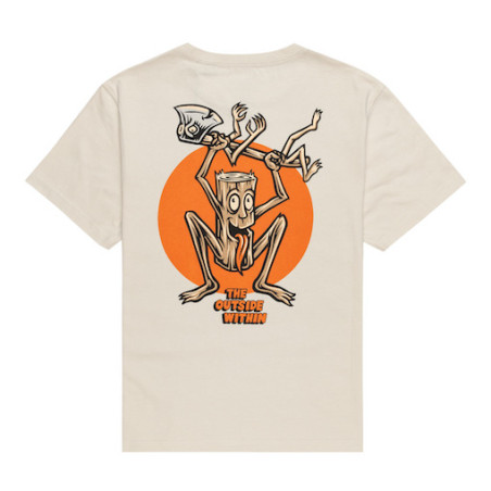 T-shirt Kid ELEMENT The Chase Oat Milk