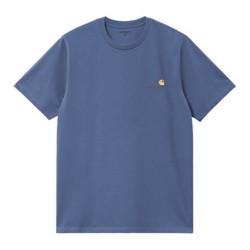 T-shirt CARHARTT WIP American Script Blue Iris