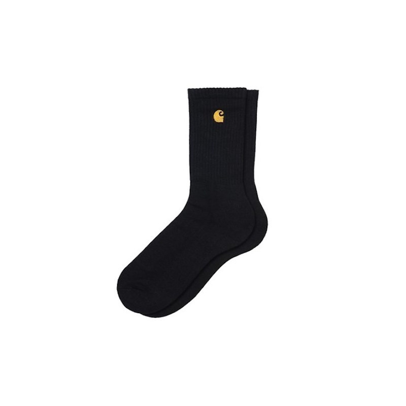 Chaussette CARHARTT WIP Chase Black Gold Chaussette CARHARTT WIP Chase Black Gold