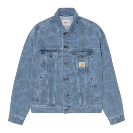 Veste CARHARTT WIP Duck Helston Camo Blue