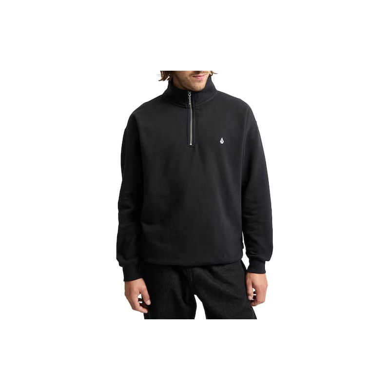Sweat VOLCOM Single Stone Quarter Black Sweat VOLCOM Single Stone Quarter Black