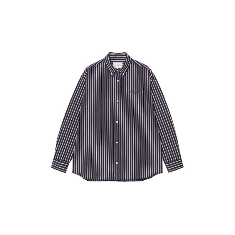 Chemise CARHARTT WIP Palance Stripe Dark Navy