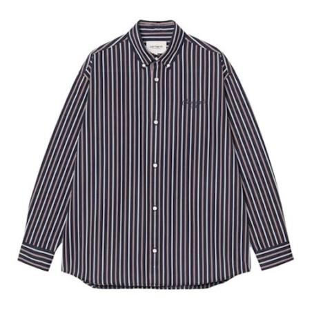 Chemise CARHARTT WIP Palance Stripe Dark Navy