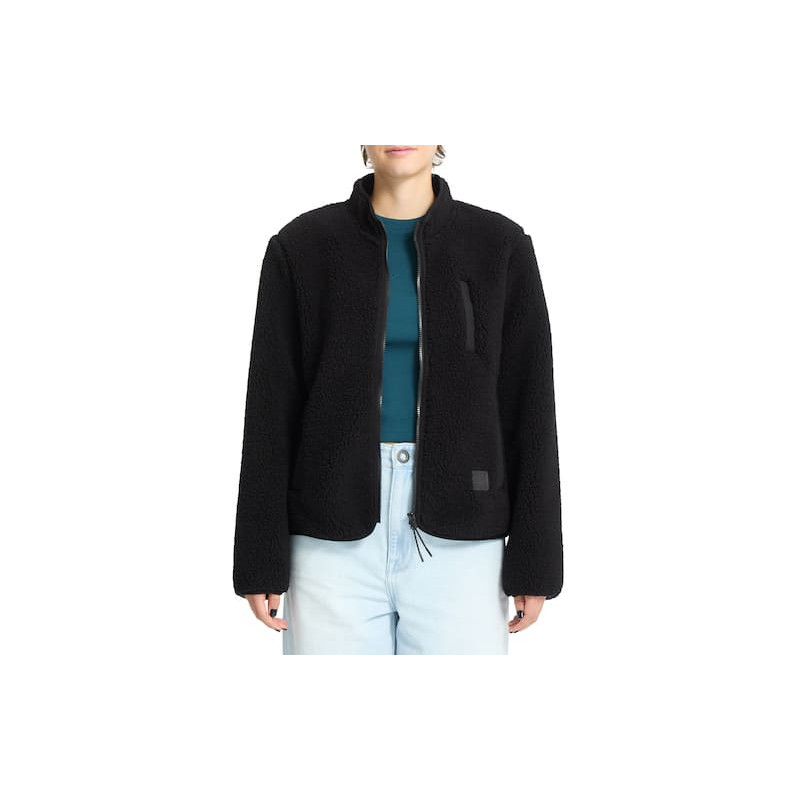 Veste Girl VOLCOM Sherpa Wuzer Fuzzar Black