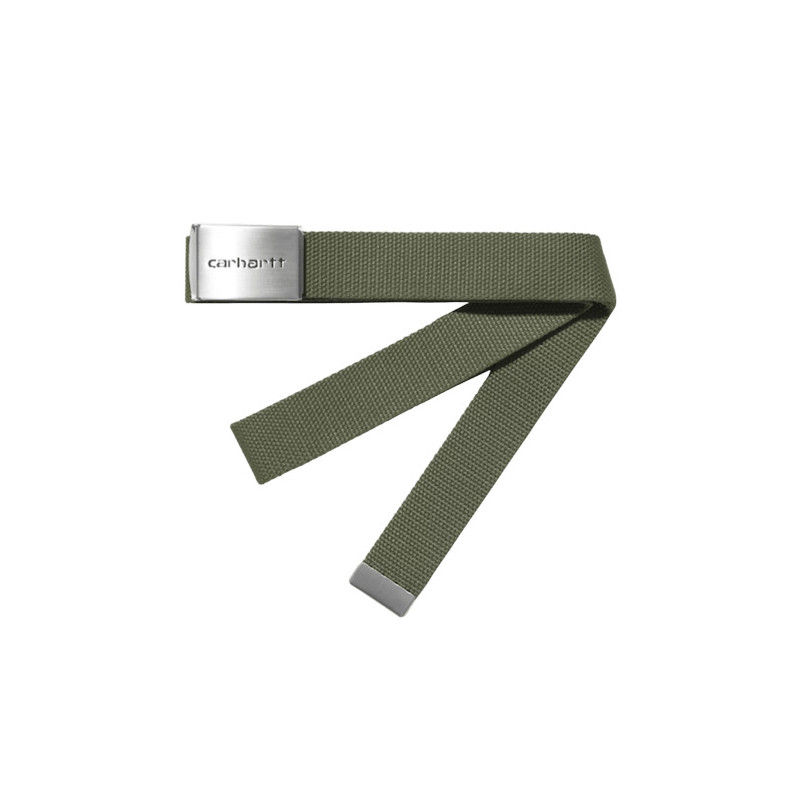 Ceinture CARHARTT WIP Clip Belt Chrome Leaf