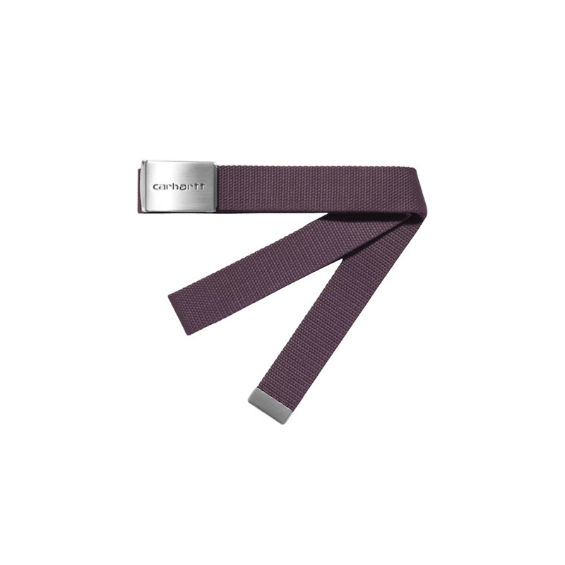 Ceinture CARHARTT WIP Clip Belt Chrome Cozy Purple