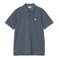 Polo CARHARTT WIP Chase Pique Cozy Blue Gold
