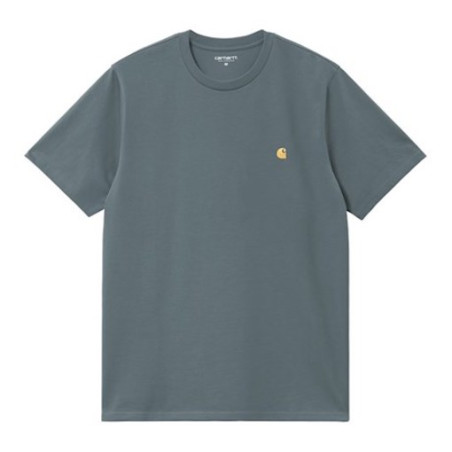 T-shirt CARHARTT WIP Chase Cozy Blue Gold