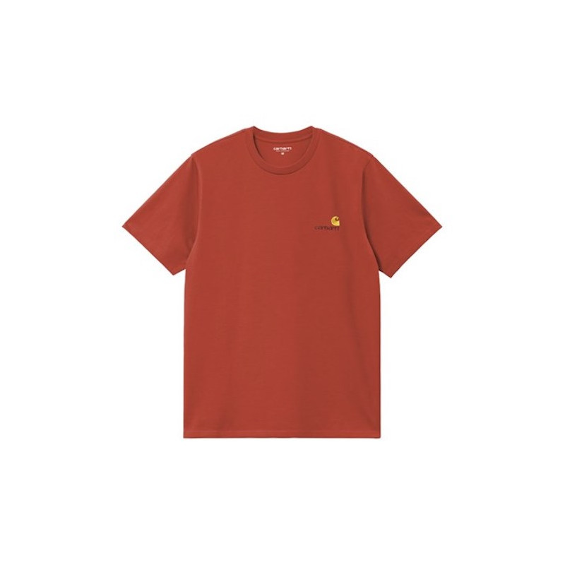 T-shirt CARHARTT WIP American Script Oxide Red