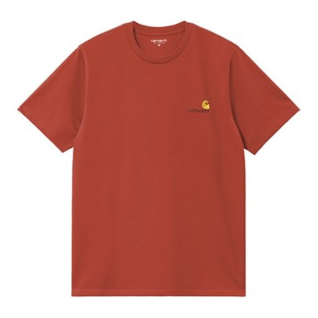 T-shirt CARHARTT WIP American Script Oxide Red