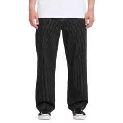 Pantalon VOLCOM Work Dialed Black Stripe