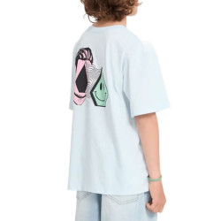 T-shirt Kid VOLCOM Aura Light Blue Acid