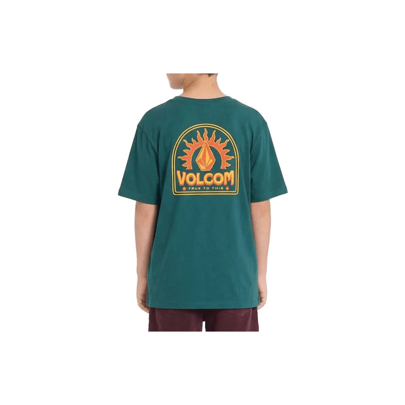 T-shirt Kid VOLCOM Solstice Rifle Green