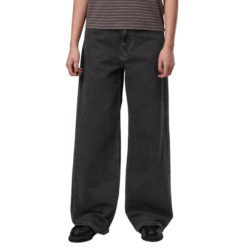 Jean Girl CARHARTT WIP Jane Black Heavy Stone Washed