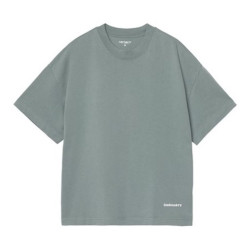 T-shirt CARHARTT WIP Link Script Velvet Green