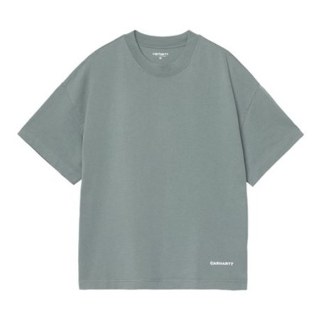 T-shirt CARHARTT WIP Link Script Velvet Green