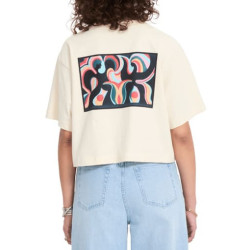 T-shirt Girl VOLCOM Bruno Lucas Vintage White