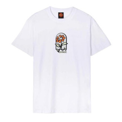 T-shirt SANTA CRUZ Delfino Flower Guy White
