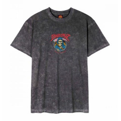 T-shirt SANTA CRUZ Out Of Time Front Black Acid Wash