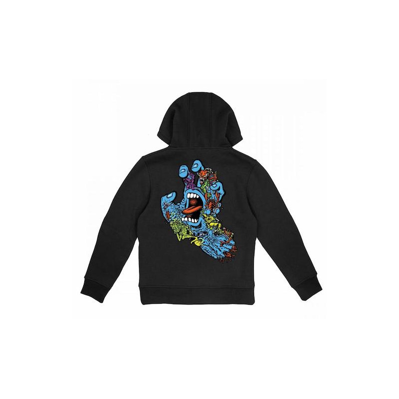 Sweat Kid SANTA CRUZ Roskopp Screaming Hand Five Black
