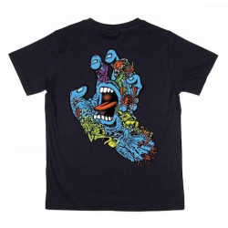 T-shirt Kid SANTA CRUZ Roskopp Screaming Hand Five Black