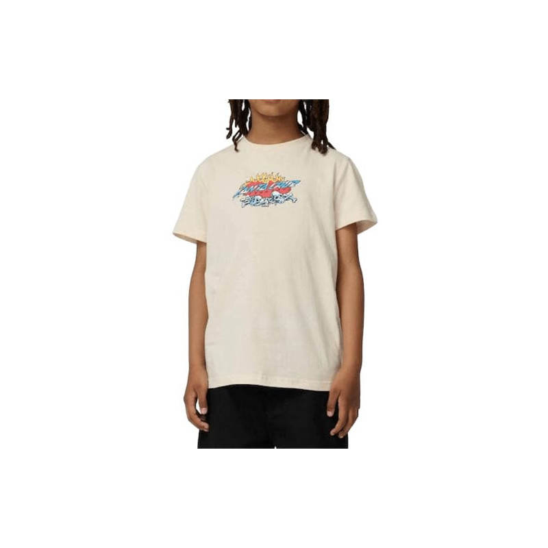 T-shirt Kid SANTA CRUZ Salba Voodoo Pit Front Chalk