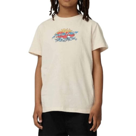 T-shirt Kid SANTA CRUZ Salba Voodoo Pit Front Chalk
