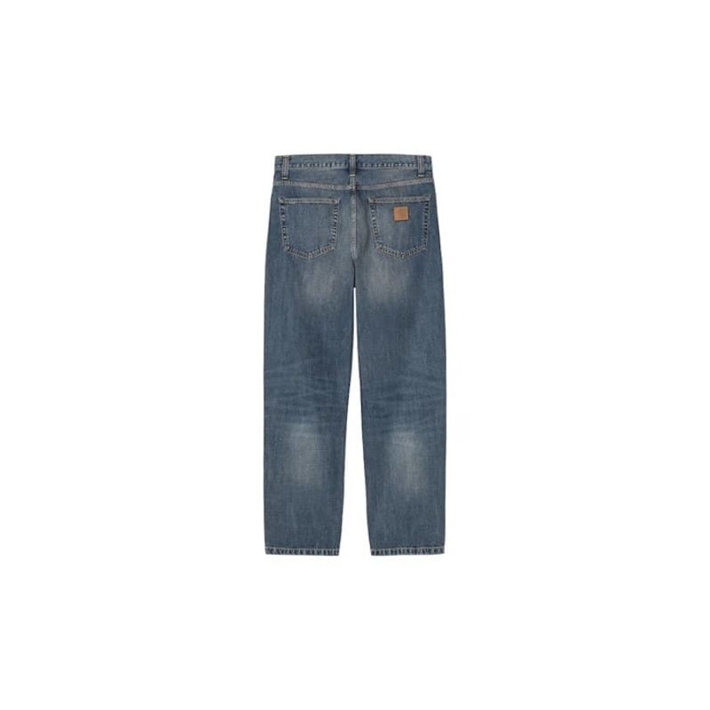 Jean CARHARTT WIP Aaron Blue Dark Used Wash