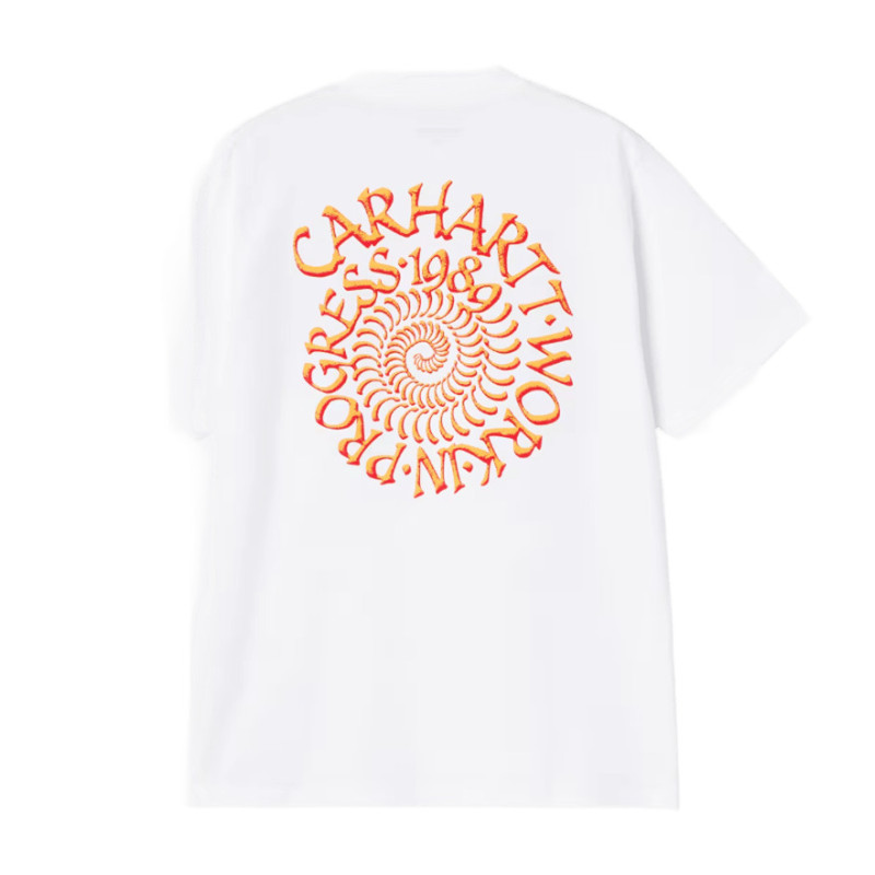 T-shirt CARHARTT WIP Spirals White