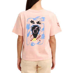 T-shirt Girl RVCA Love Birds Dusty Pink