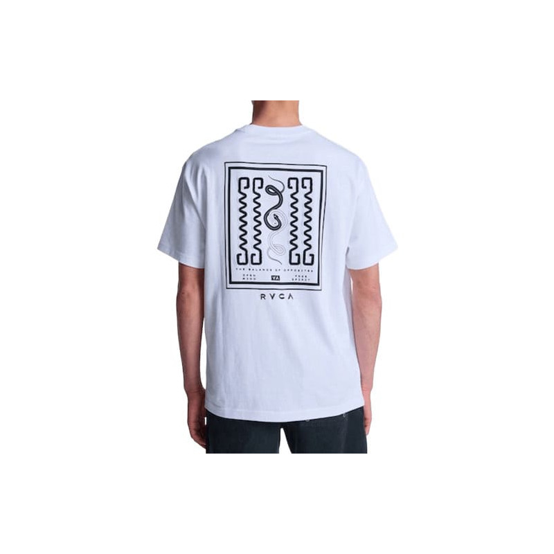 T-shirt RVCA Amaze Snake White