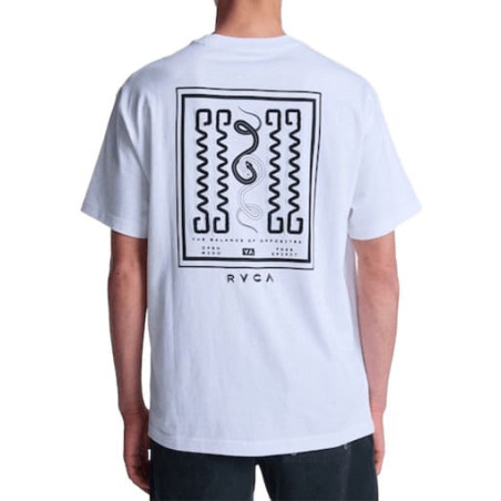 T-shirt RVCA Amaze Snake White