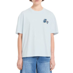 T-shirt Girl VOLCOM Bruno Lucas 2 Light Blue Acid