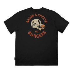 T-shirt THE DUDES Bacon & Cheese Black