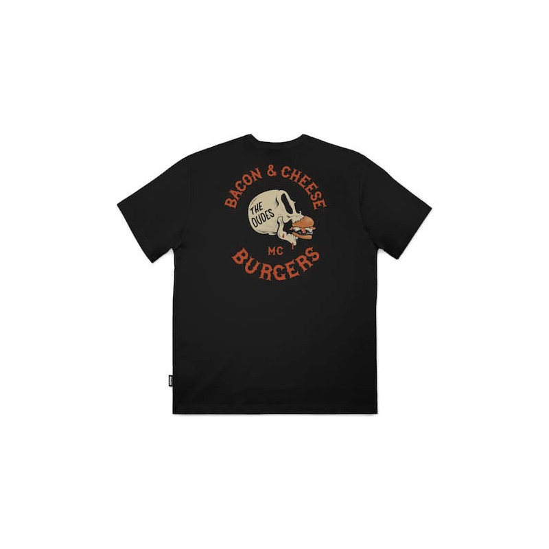 T-shirt THE DUDES Bacon & Cheese Black