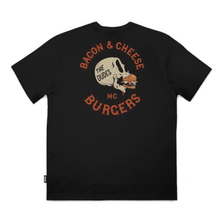 T-shirt THE DUDES Bacon & Cheese Black