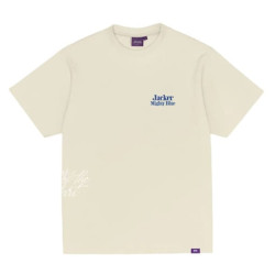 T-shirt JACKER Mighty Blue Beige
