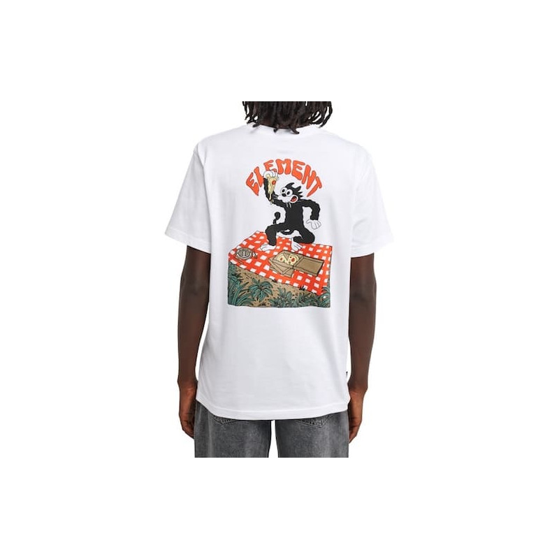 T-shirt ELEMENT Pizza Optic White