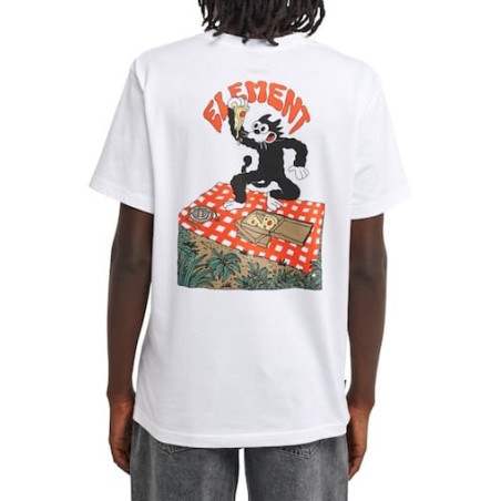 T-shirt ELEMENT Pizza Optic White