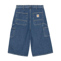 Short CARHARTT WIP Double Knee Blue Stone Washed