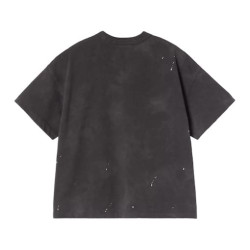 T-shirt Girl CARHARTT WIP Painter Black Destroy Wash