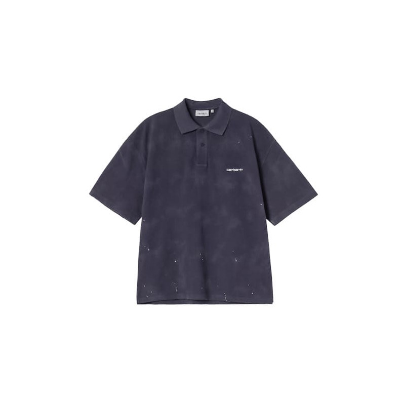 Polo CARHARTT WIP Painter Dark Navy Destroy Wash
