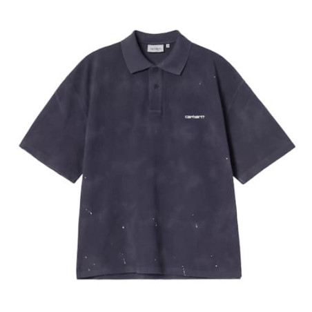 Polo CARHARTT WIP Painter Dark Navy Destroy Wash