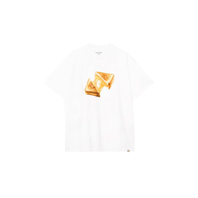 T-shirt CARHARTT WIP Cheese Toast White
