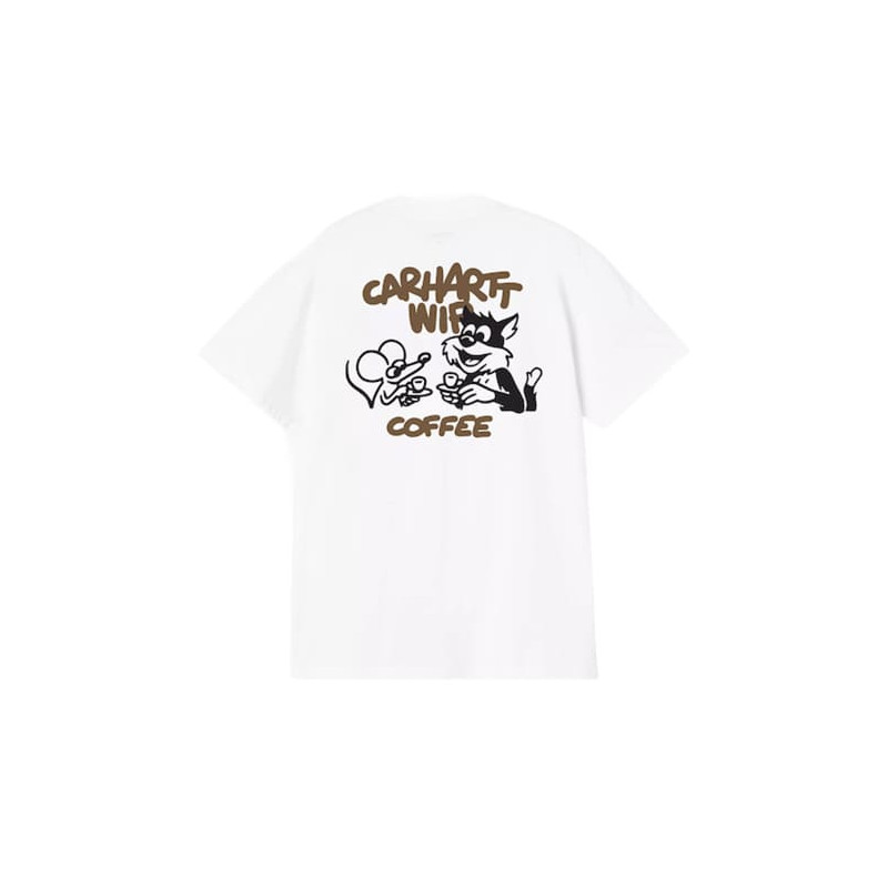 T-shirt CARHARTT WIP Coffee Break White