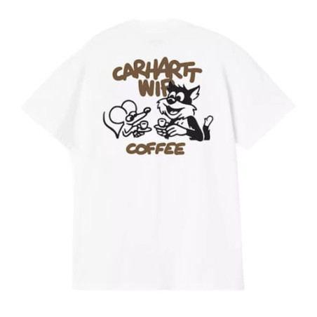 T-shirt CARHARTT WIP Coffee Break White